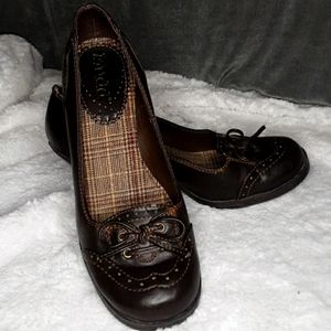 Faux Leather Wingtip Heels by MUDD